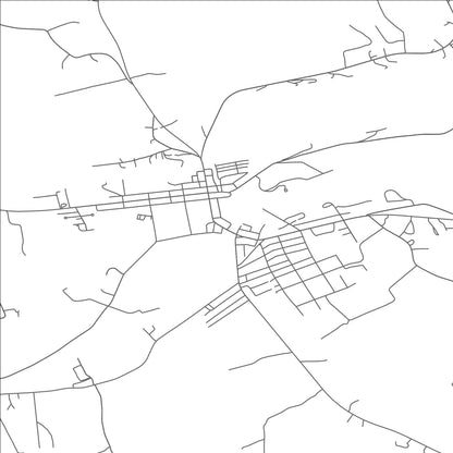 ROAD MAP OF MIDDLEBURG, PENNSYLVANIA BY MAPBAKES