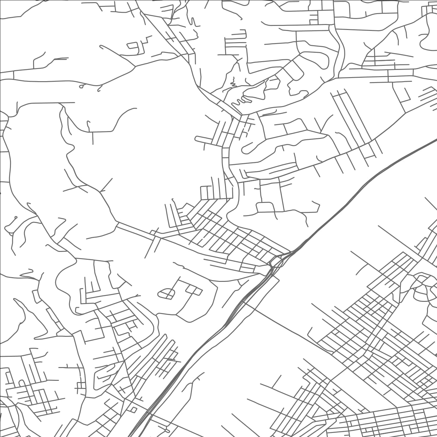 ROAD MAP OF MILLVALE, PENNSYLVANIA BY MAPBAKES