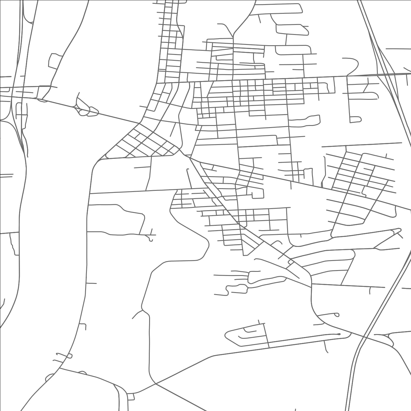 ROAD MAP OF MILTON, PENNSYLVANIA BY MAPBAKES