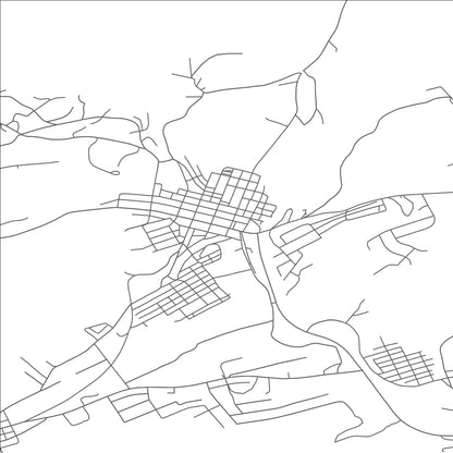 ROAD MAP OF MINERSVILLE, PENNSYLVANIA BY MAPBAKES