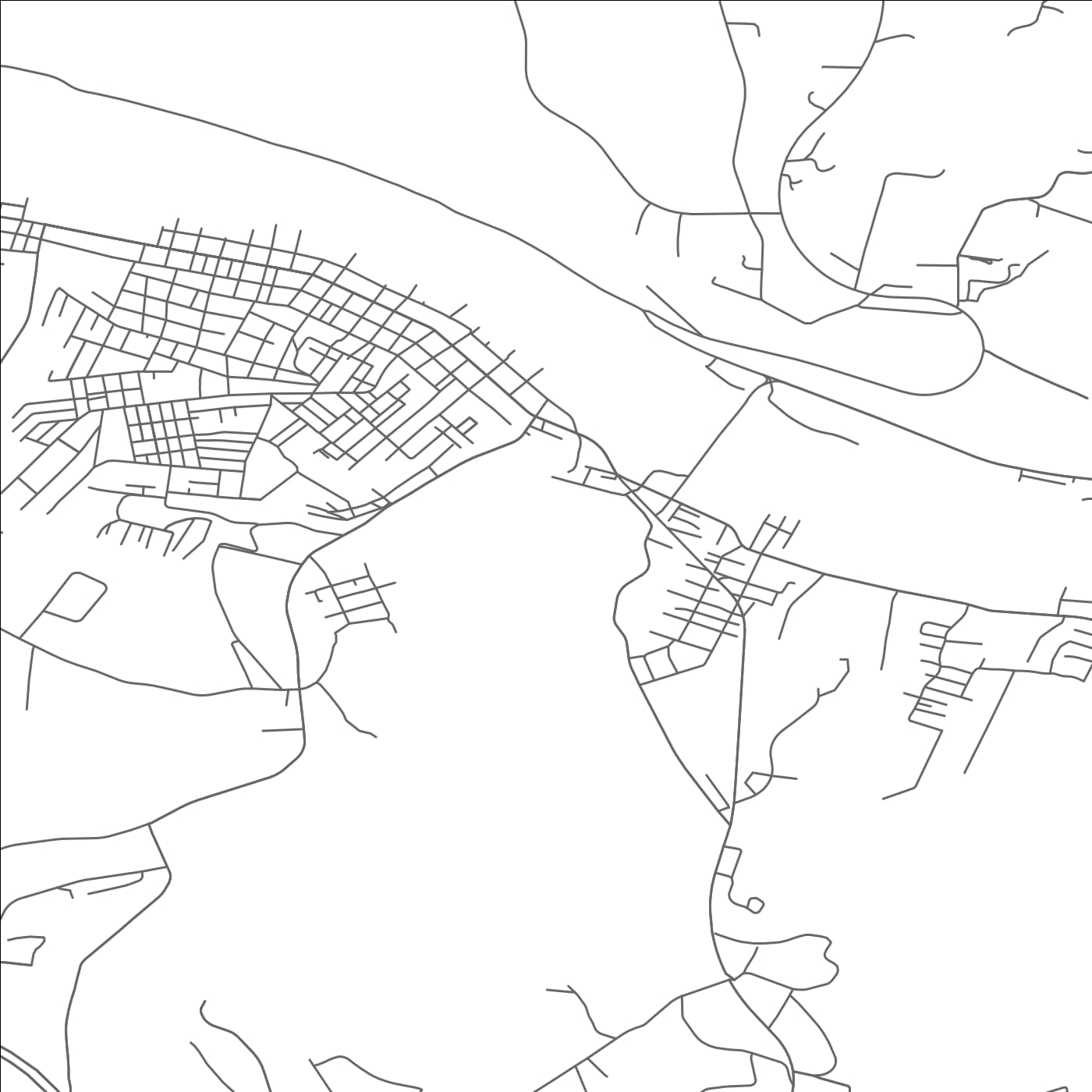 ROAD MAP OF MONONGAHELA, PENNSYLVANIA BY MAPBAKES