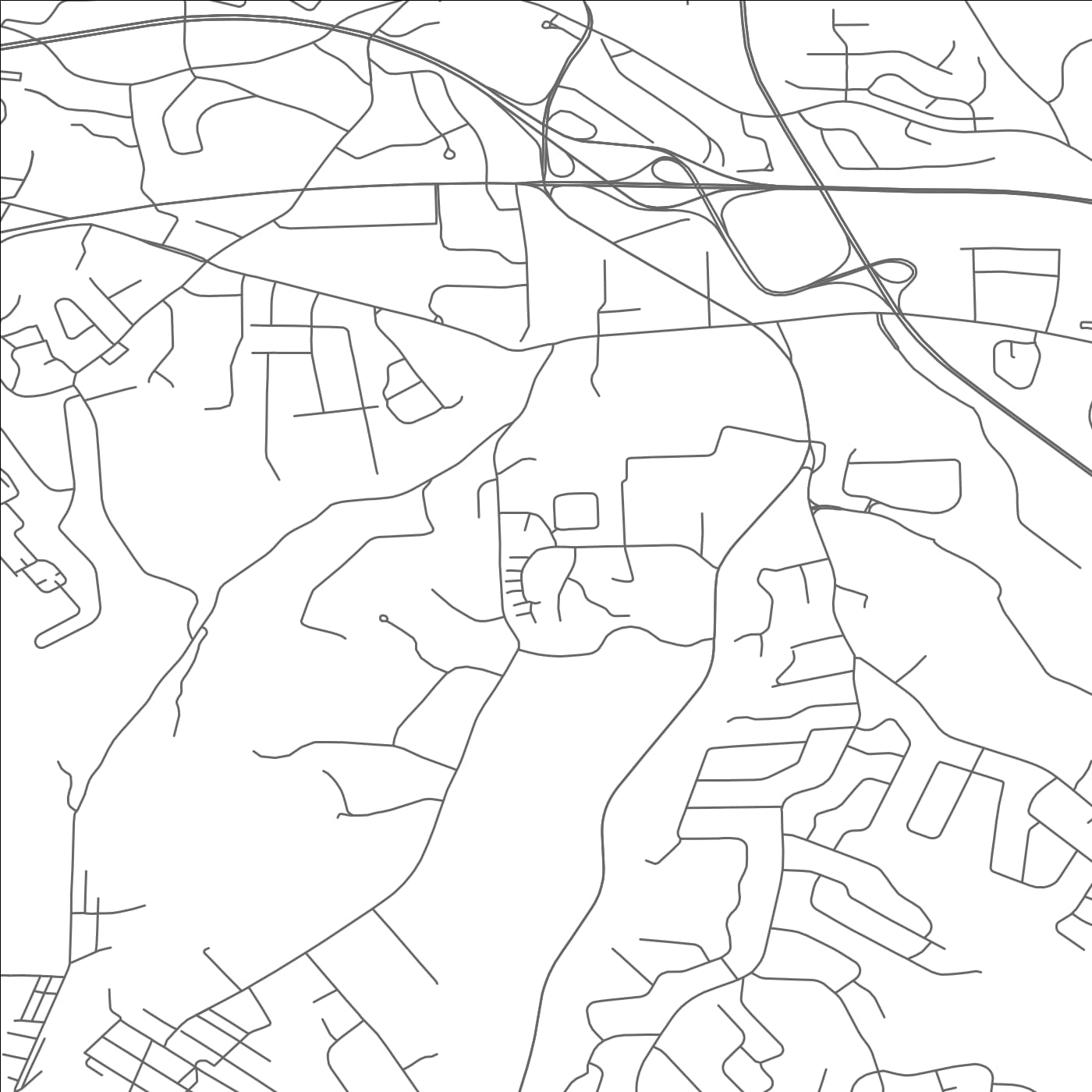 ROAD MAP OF MONROEVILLE, PENNSYLVANIA BY MAPBAKES