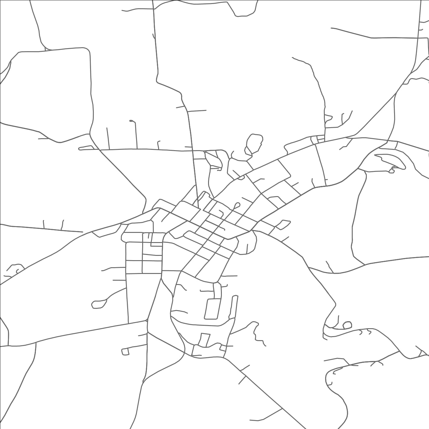 ROAD MAP OF MONTROSE, PENNSYLVANIA BY MAPBAKES