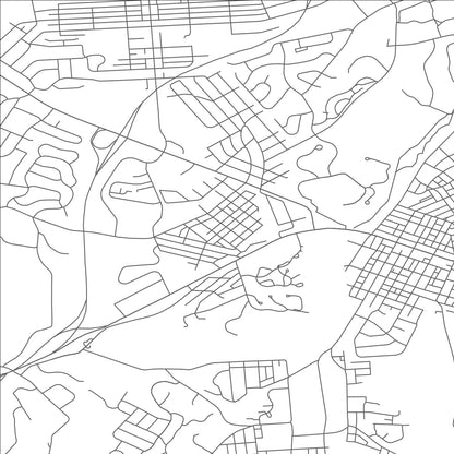 ROAD MAP OF MONTROSE MANOR, PENNSYLVANIA BY MAPBAKES