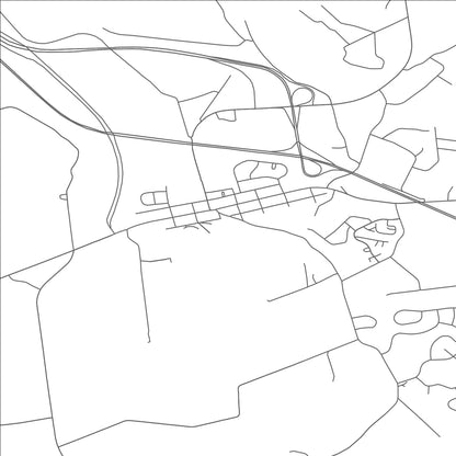 ROAD MAP OF MORGANTOWN, PENNSYLVANIA BY MAPBAKES