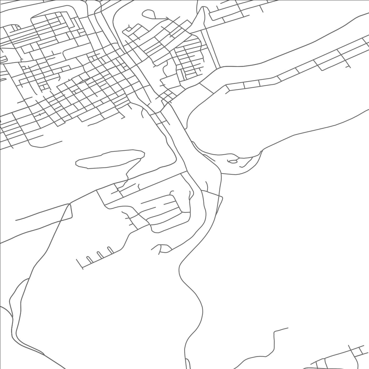 ROAD MAP OF MOUNT CARBON, PENNSYLVANIA BY MAPBAKES