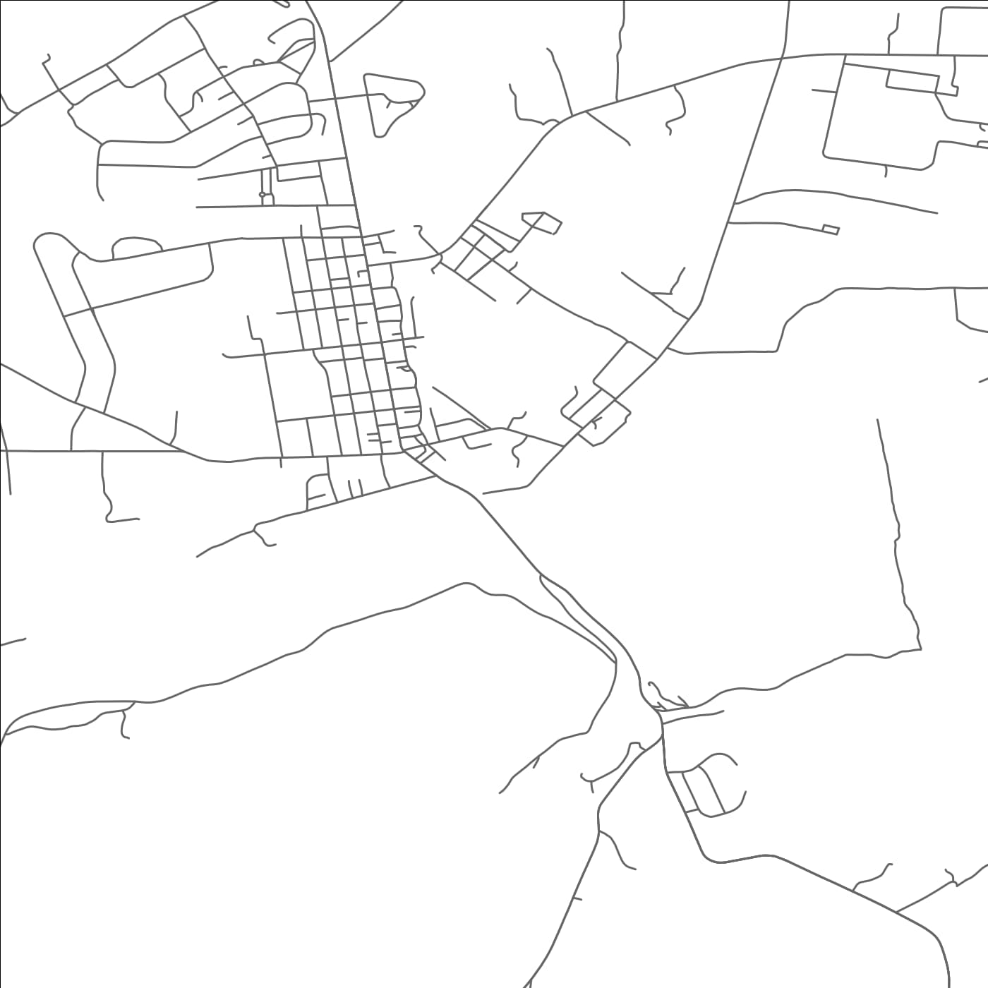 ROAD MAP OF MOUNT HOLLY SPRINGS, PENNSYLVANIA BY MAPBAKES