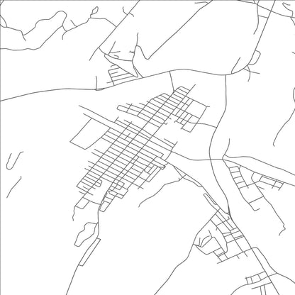 ROAD MAP OF MOUNT UNION, PENNSYLVANIA BY MAPBAKES