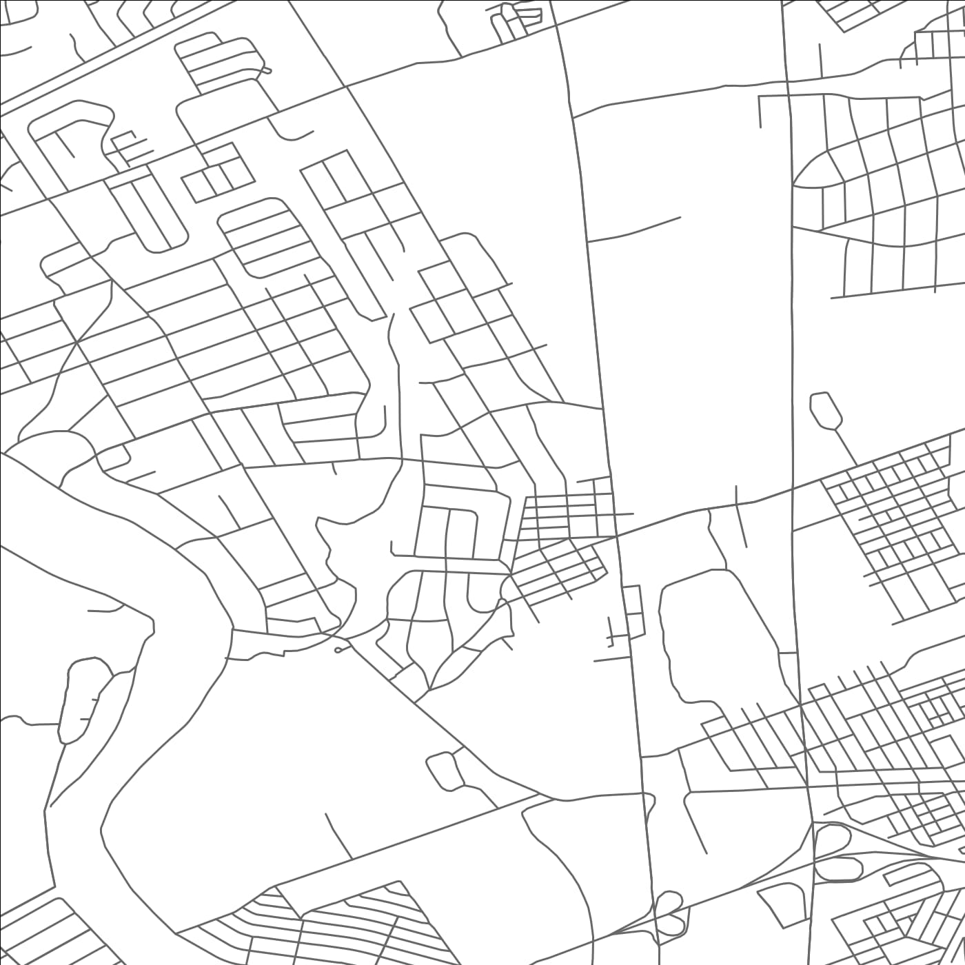 ROAD MAP OF MUHLENBERG PARK, PENNSYLVANIA BY MAPBAKES