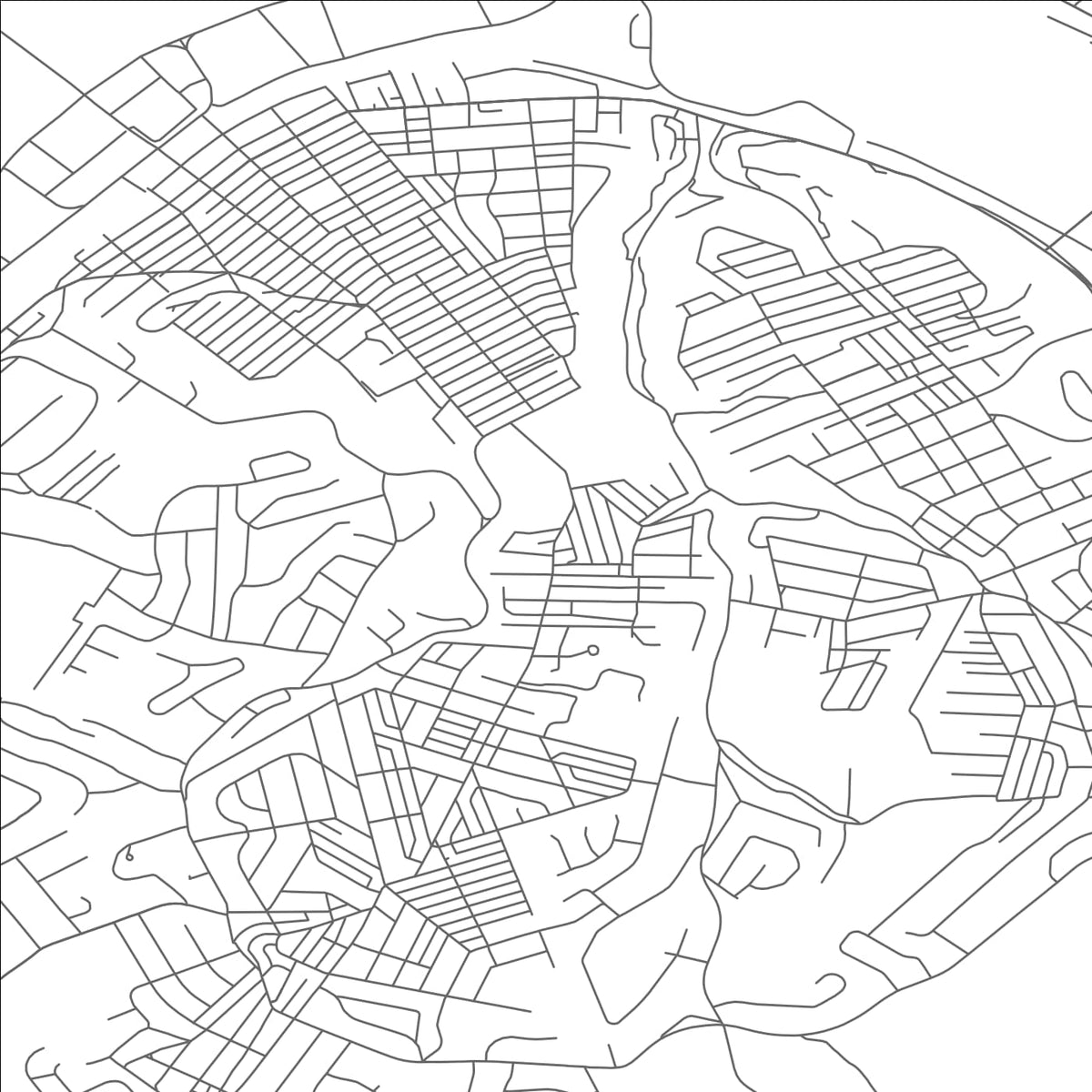 ROAD MAP OF MUNHALL, PENNSYLVANIA BY MAPBAKES