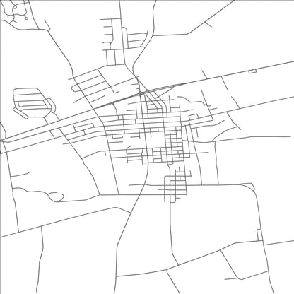 ROAD MAP OF MYERSTOWN, PENNSYLVANIA BY MAPBAKES