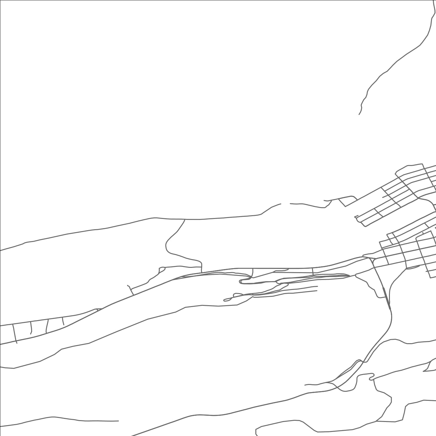 ROAD MAP OF NESQUEHONING, PENNSYLVANIA BY MAPBAKES