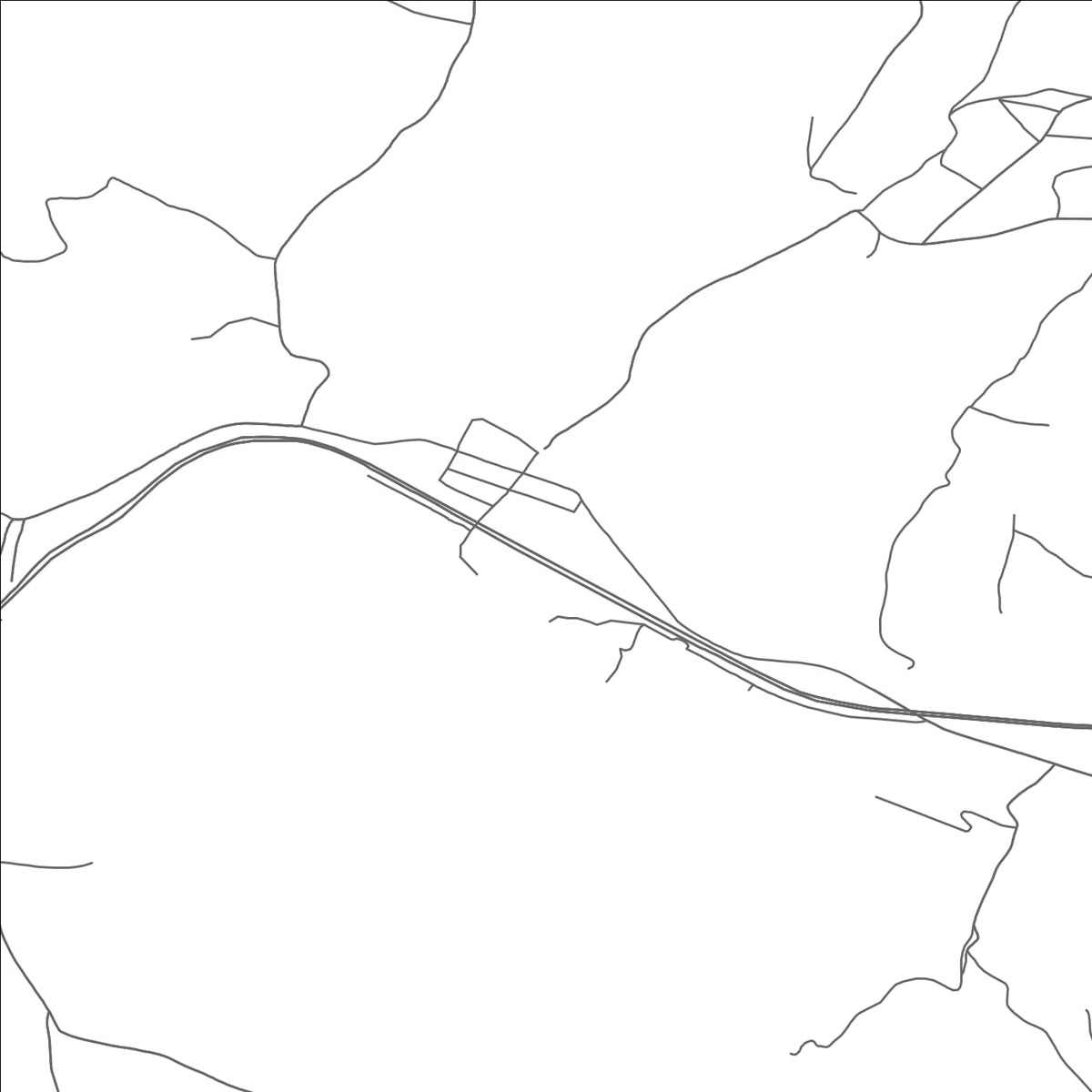 ROAD MAP OF NEW BALTIMORE, PENNSYLVANIA BY MAPBAKES