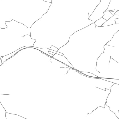 ROAD MAP OF NEW BALTIMORE, PENNSYLVANIA BY MAPBAKES