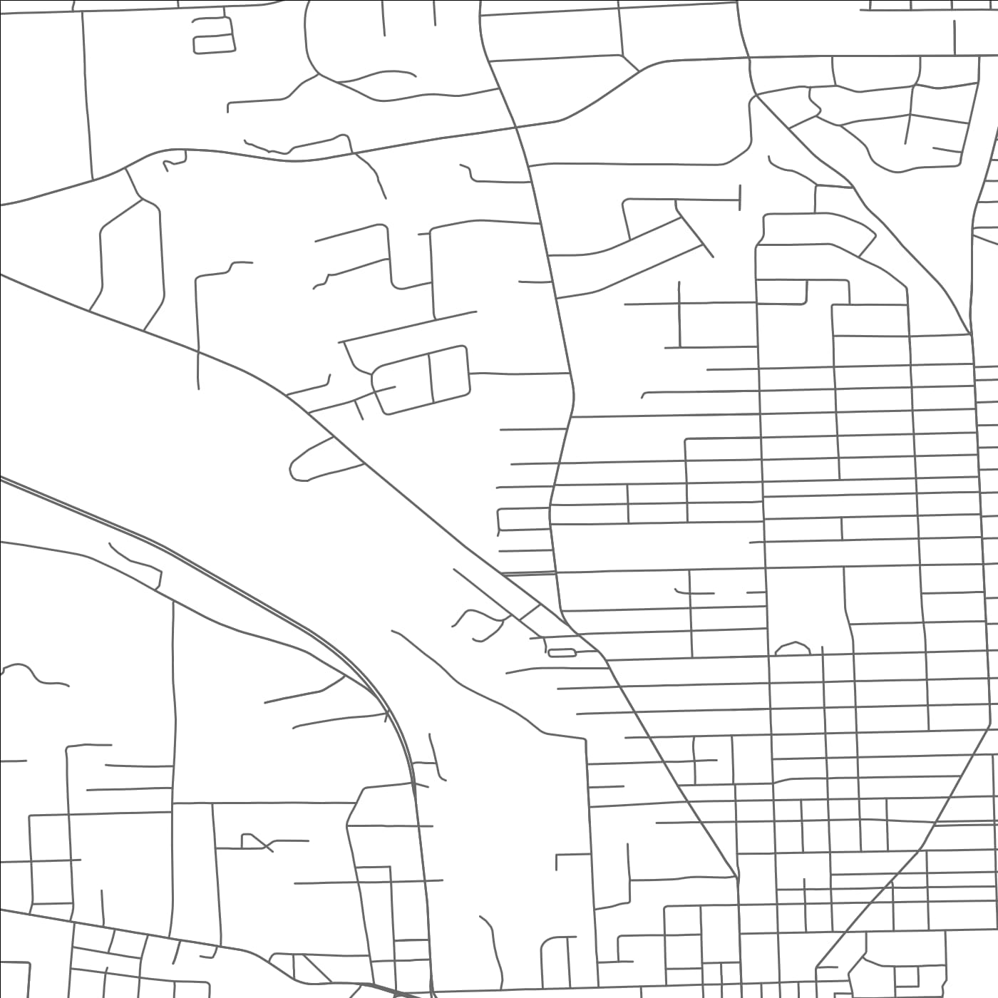 ROAD MAP OF NEW CASTLE NORTHWEST, PENNSYLVANIA BY MAPBAKES