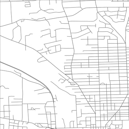 ROAD MAP OF NEW CASTLE NORTHWEST, PENNSYLVANIA BY MAPBAKES