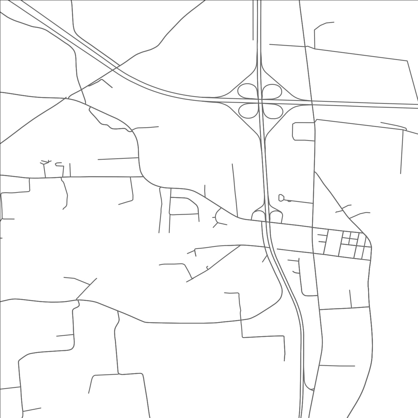 ROAD MAP OF NEW COLUMBIA, PENNSYLVANIA BY MAPBAKES