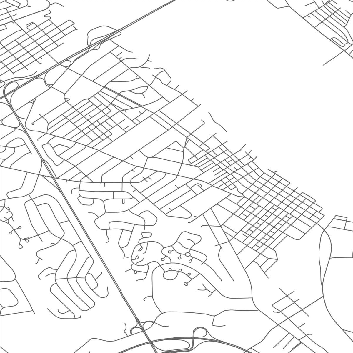ROAD MAP OF NEW CUMBERLAND, PENNSYLVANIA BY MAPBAKES