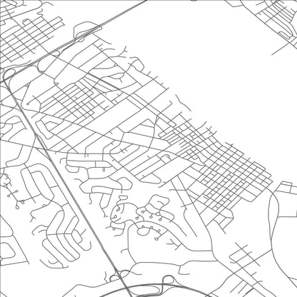 ROAD MAP OF NEW CUMBERLAND, PENNSYLVANIA BY MAPBAKES