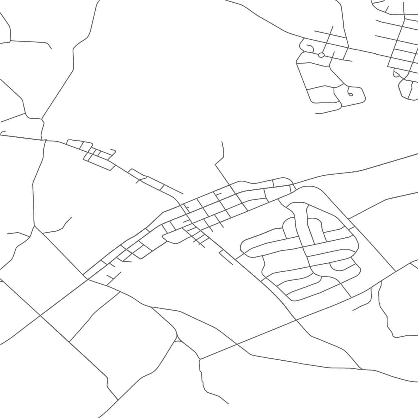 ROAD MAP OF NEWMANSTOWN, PENNSYLVANIA BY MAPBAKES