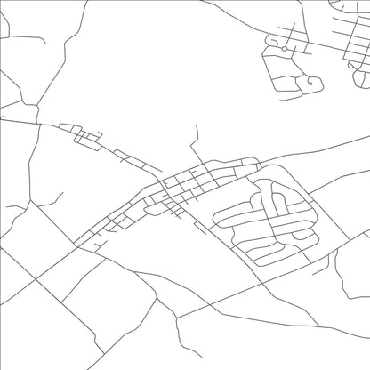 ROAD MAP OF NEWMANSTOWN, PENNSYLVANIA BY MAPBAKES