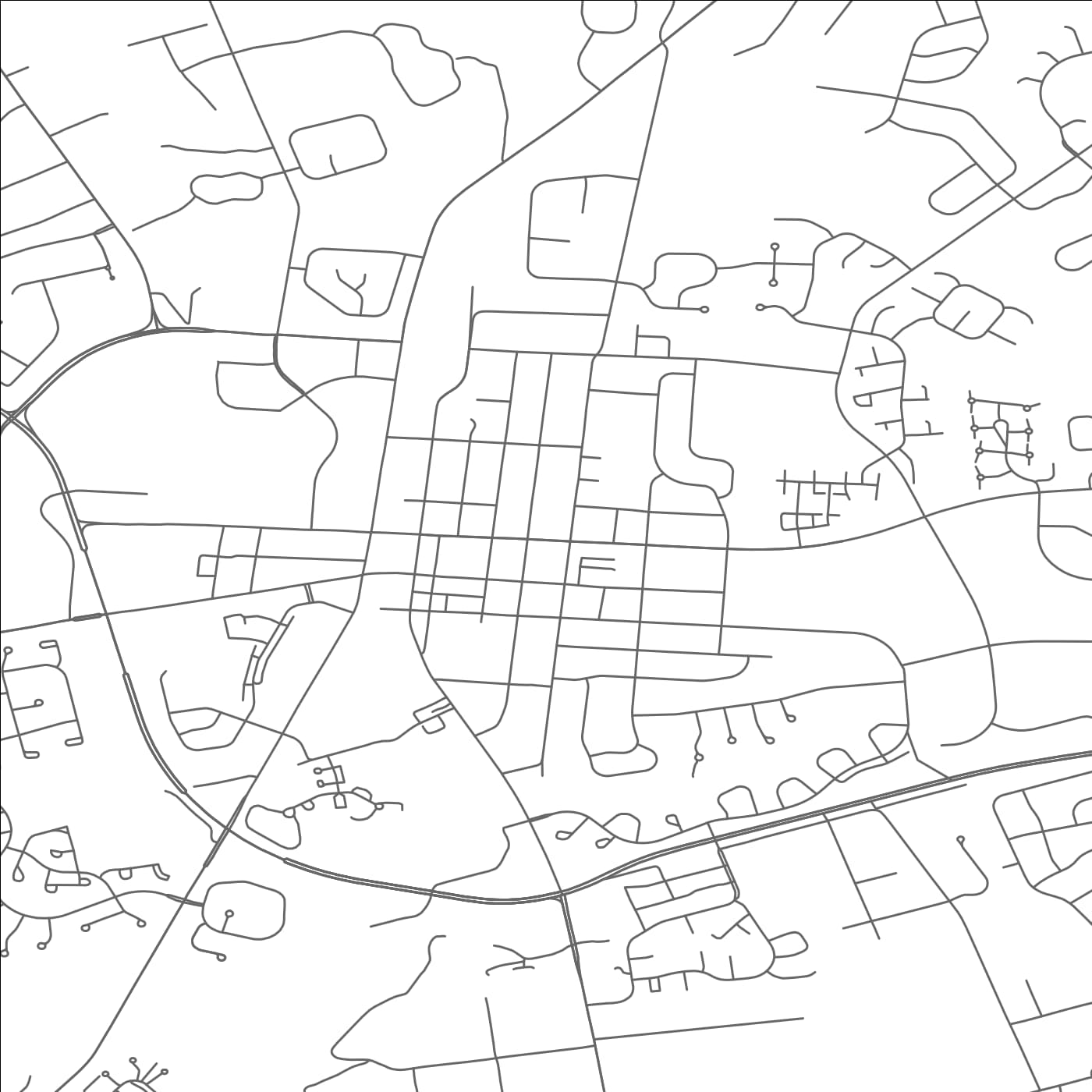 ROAD MAP OF NEWTOWN(BUCKS), PENNSYLVANIA BY MAPBAKES