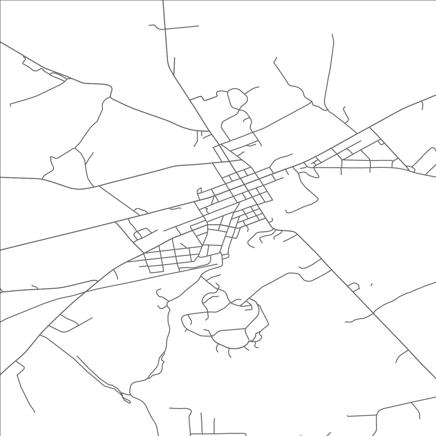 ROAD MAP OF NEWVILLE, PENNSYLVANIA BY MAPBAKES