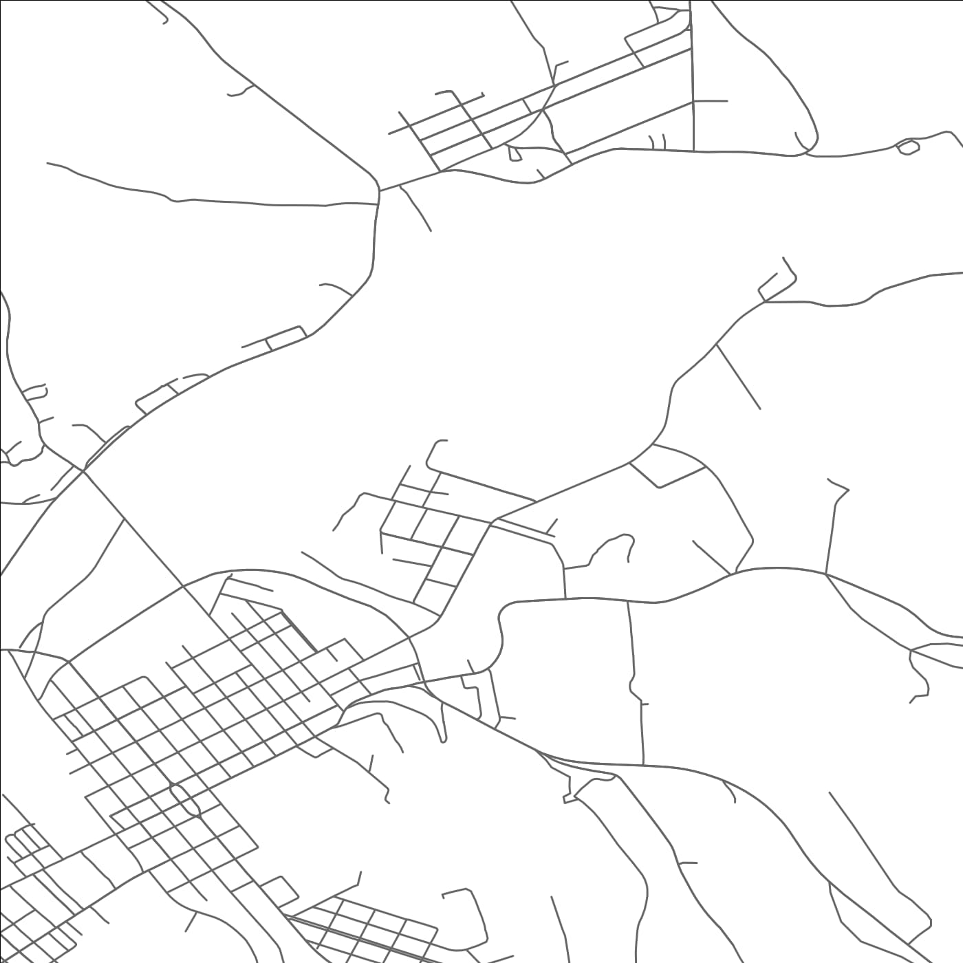 ROAD MAP OF NORTH PHILIPSBURG, PENNSYLVANIA BY MAPBAKES