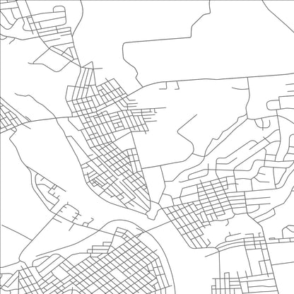 ROAD MAP OF NORTHAMPTON, PENNSYLVANIA BY MAPBAKES