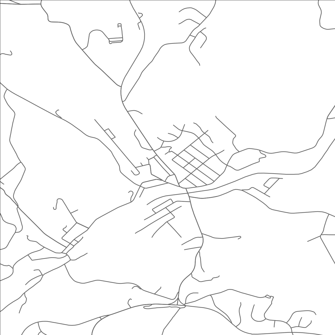 ROAD MAP OF OAKDALE, PENNSYLVANIA BY MAPBAKES