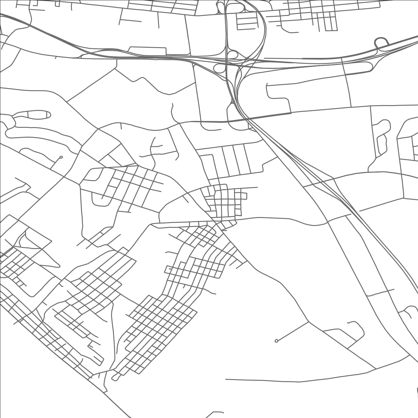 ROAD MAP OF OBERLIN, PENNSYLVANIA BY MAPBAKES