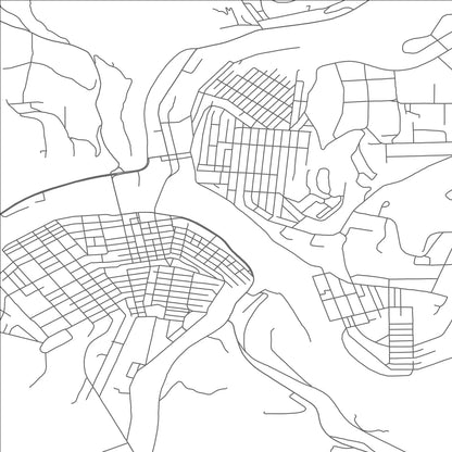 ROAD MAP OF OIL CITY, PENNSYLVANIA BY MAPBAKES