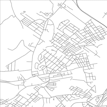 ROAD MAP OF OLD FORGE, PENNSYLVANIA BY MAPBAKES