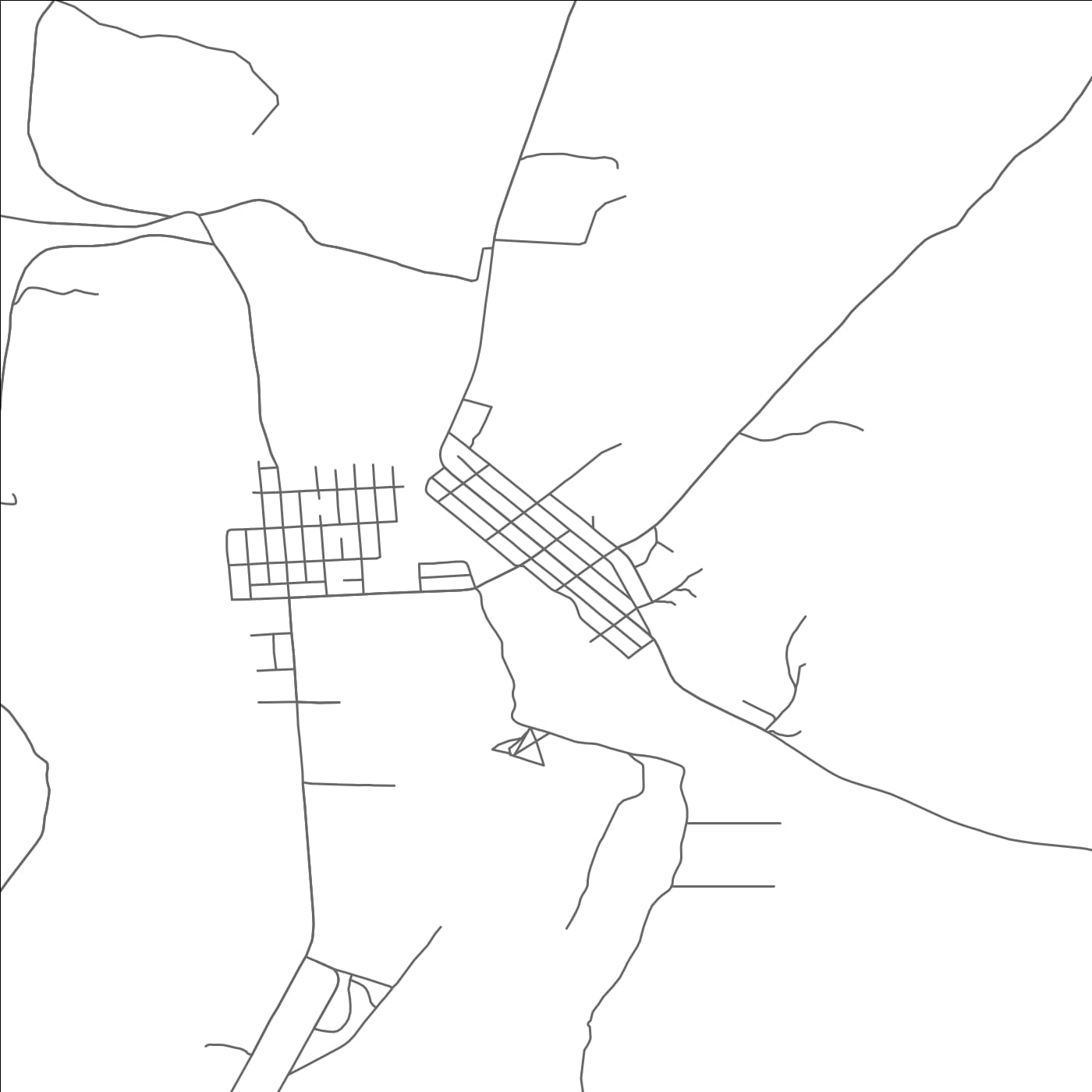 ROAD MAP OF ORBISONIA, PENNSYLVANIA BY MAPBAKES