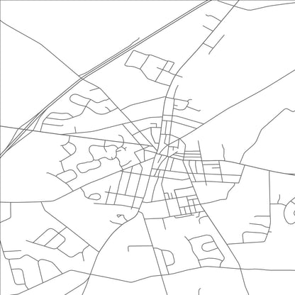 ROAD MAP OF OXFORD, PENNSYLVANIA BY MAPBAKES