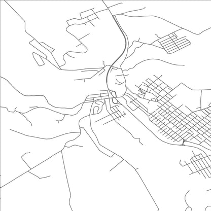 ROAD MAP OF PAINT, PENNSYLVANIA BY MAPBAKES