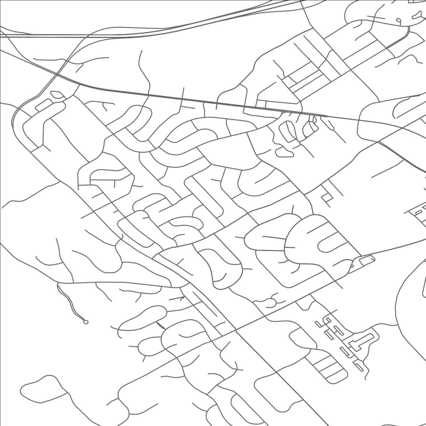 ROAD MAP OF PARK FOREST VILLAGE, PENNSYLVANIA BY MAPBAKES