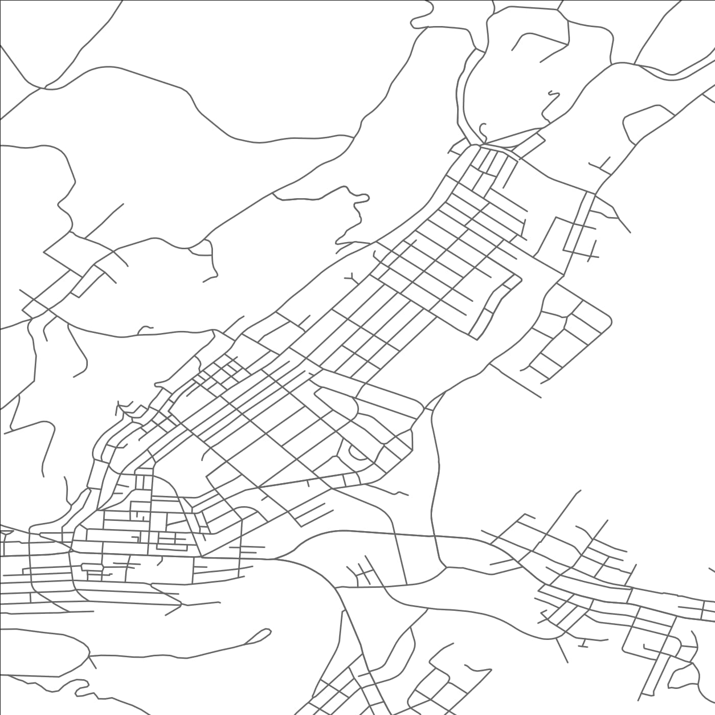 ROAD MAP OF PENNSIDE, PENNSYLVANIA BY MAPBAKES