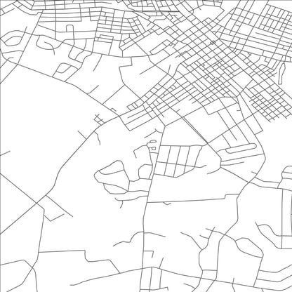 ROAD MAP OF PENNVILLE, PENNSYLVANIA BY MAPBAKES