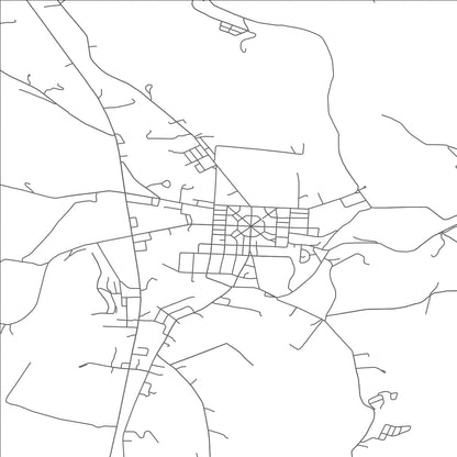 ROAD MAP OF PERRYOPOLIS, PENNSYLVANIA BY MAPBAKES