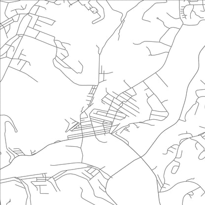 ROAD MAP OF PITCAIRN, PENNSYLVANIA BY MAPBAKES