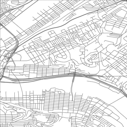 ROAD MAP OF PITTSBURGH, PENNSYLVANIA BY MAPBAKES