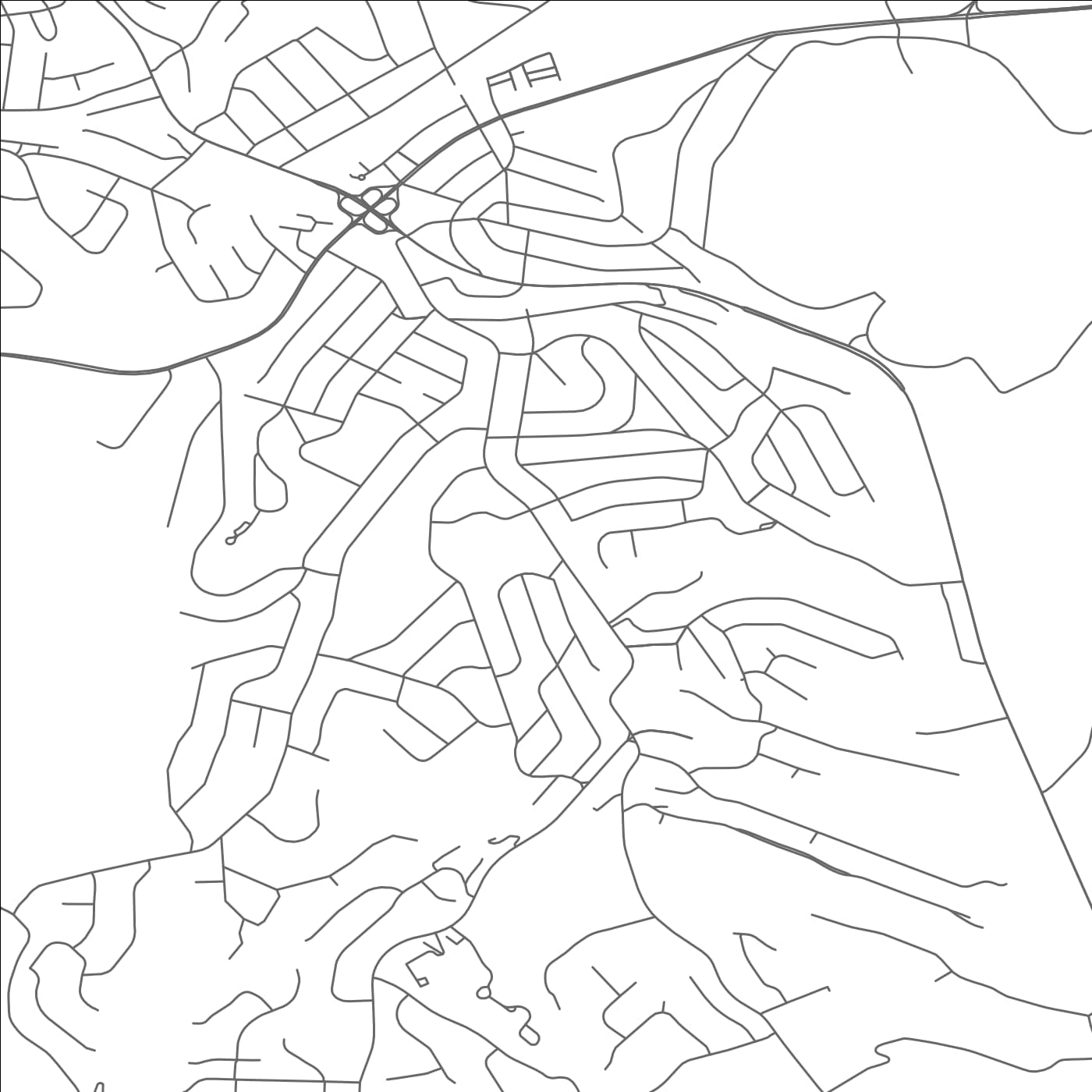 ROAD MAP OF PLEASANT HILLS, PENNSYLVANIA BY MAPBAKES