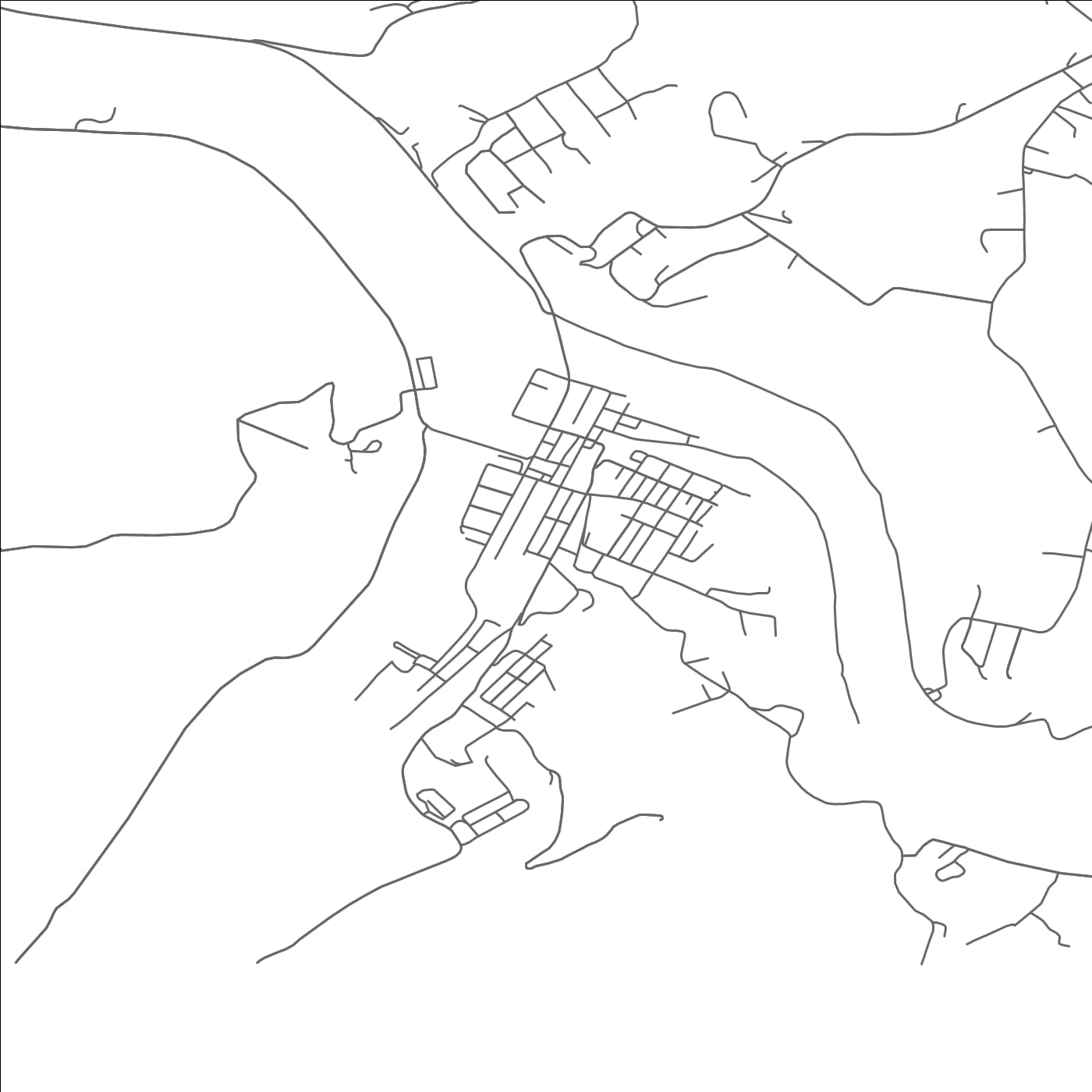 ROAD MAP OF POINT MARION, PENNSYLVANIA BY MAPBAKES