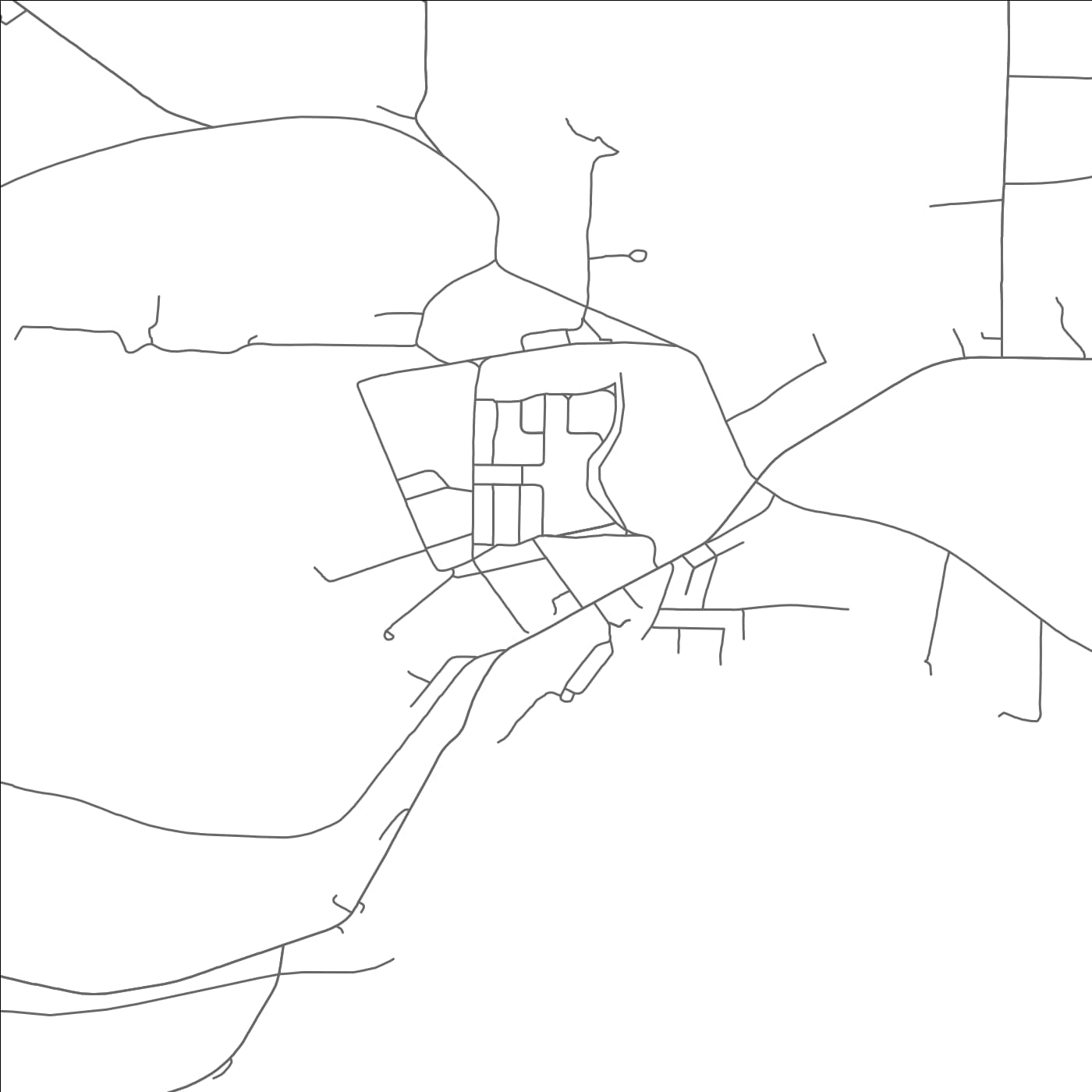 ROAD MAP OF POLK, PENNSYLVANIA BY MAPBAKES