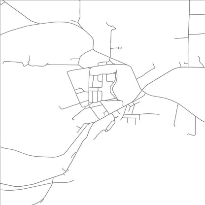 ROAD MAP OF POLK, PENNSYLVANIA BY MAPBAKES