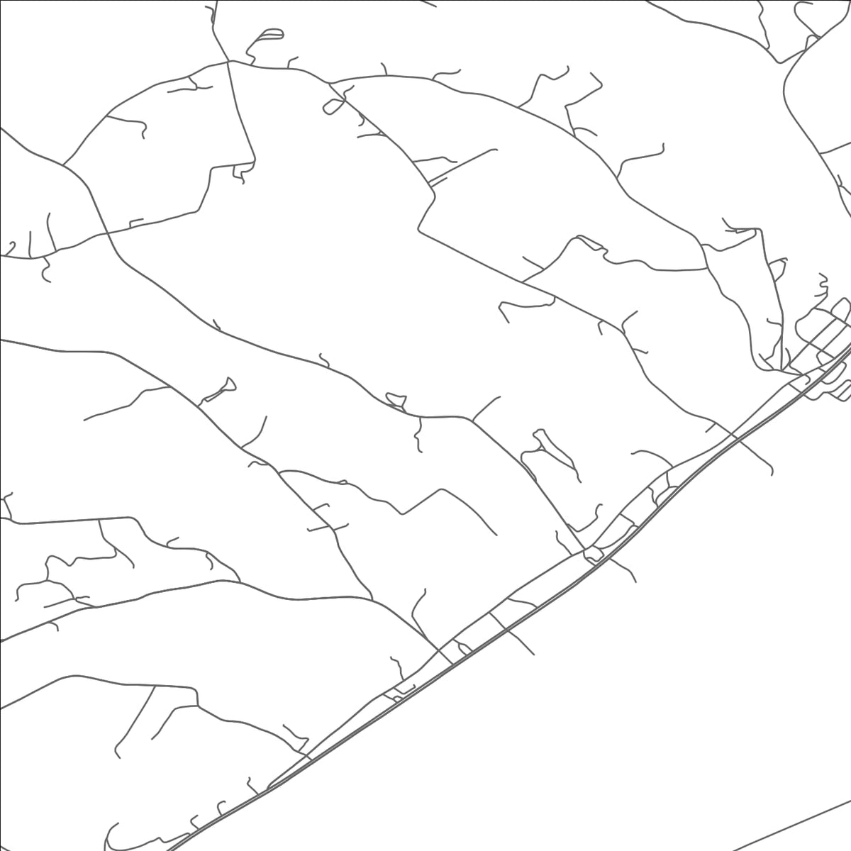 ROAD MAP OF PORT TREVORTON, PENNSYLVANIA BY MAPBAKES