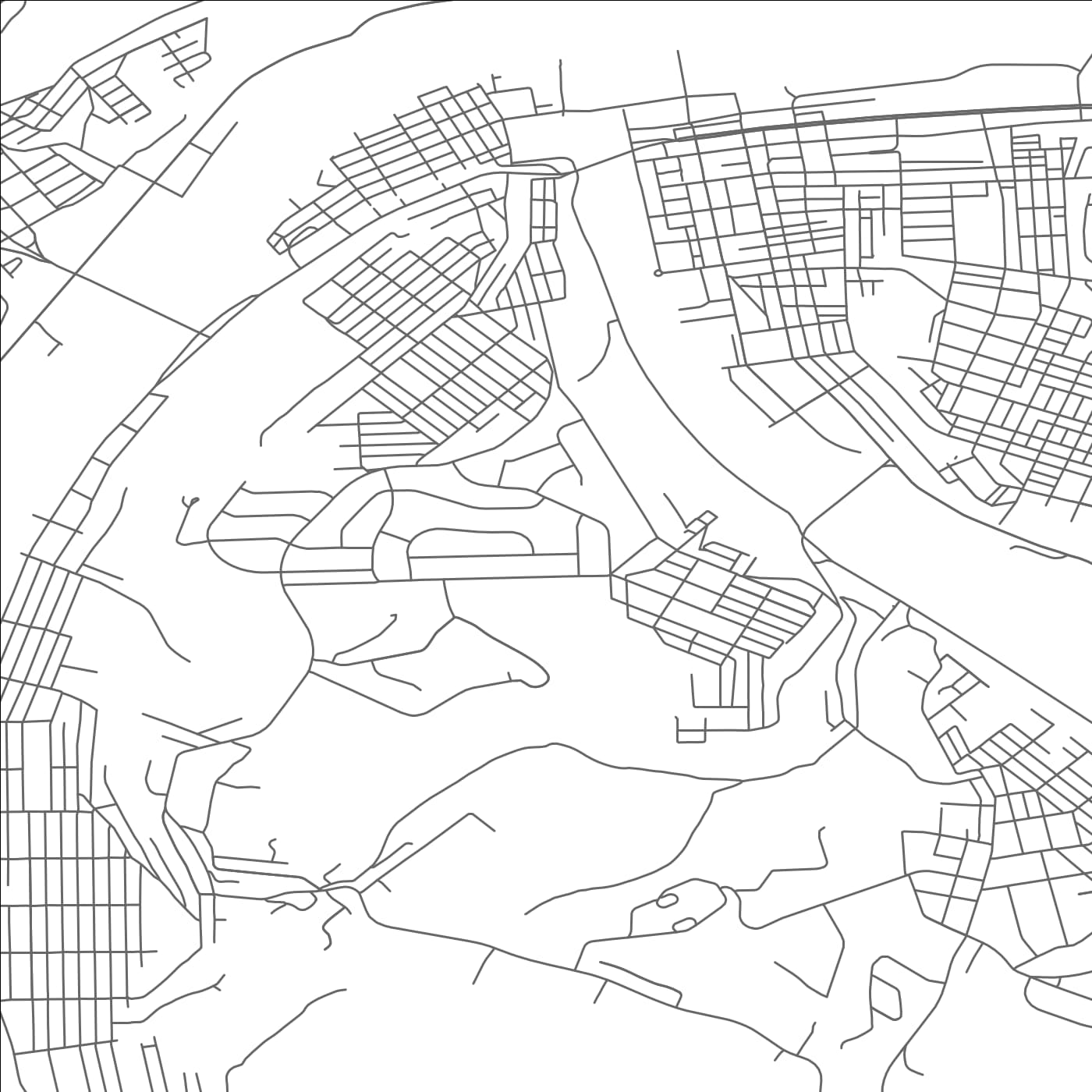 ROAD MAP OF PORT VUE, PENNSYLVANIA BY MAPBAKES