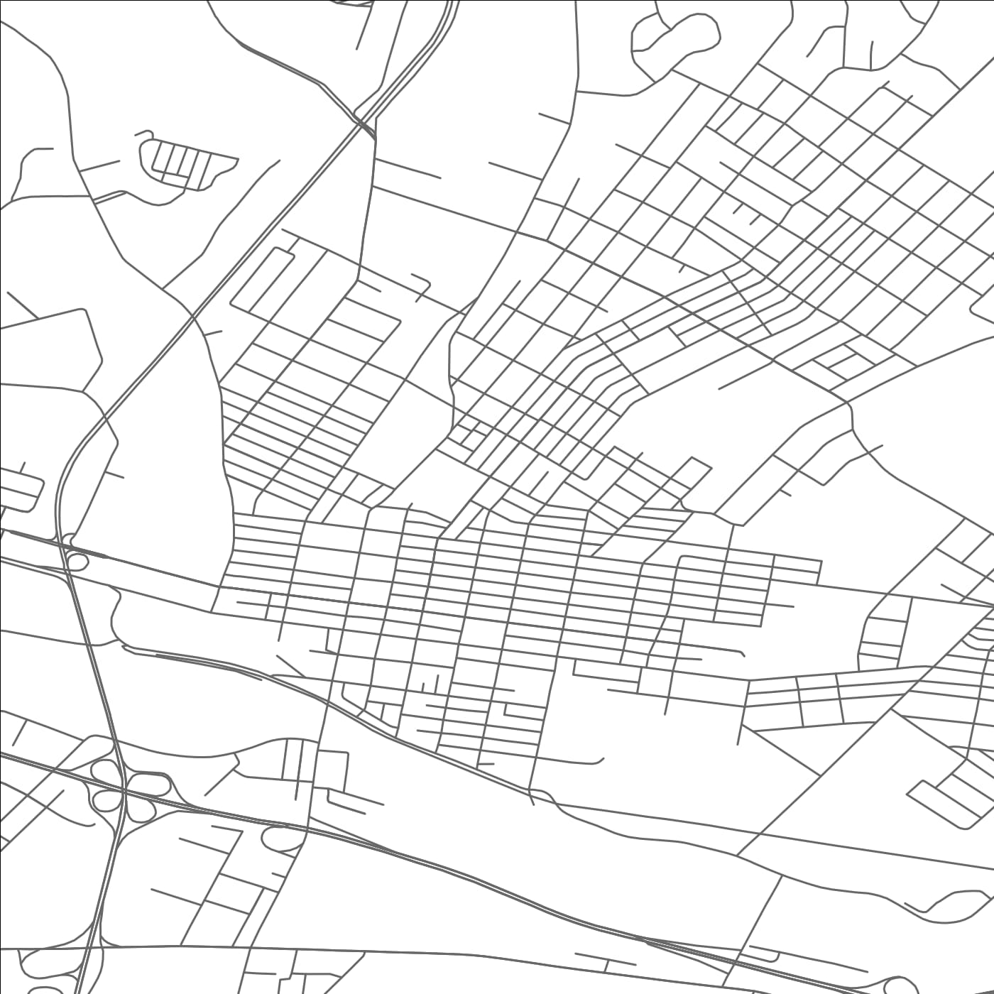 ROAD MAP OF POTTSTOWN, PENNSYLVANIA BY MAPBAKES