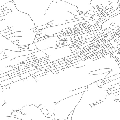 ROAD MAP OF POTTSVILLE, PENNSYLVANIA BY MAPBAKES